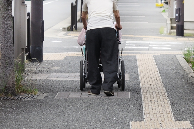 老老介護の様子